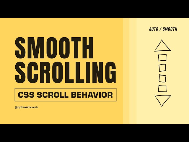 Smooth scrolling with one line of CSS | CSS Tips