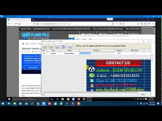 How To Flash Titanic T100 Hang Logo Fix Using Spd Flash Tool