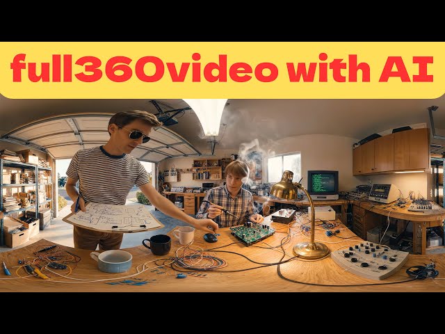 The 38th AI full 360-degree VR video depicts two men assembling an 「Apple 1」 prototype.