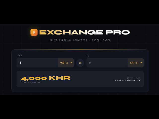 Build a Professional Currency Converter | HTML, CSS & JS + Source Code 💱