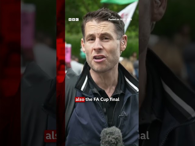 Pro-Palestinian march 'anti-genocide and anti-fascist', organisers say. #Protest #UK #News #BBCNews