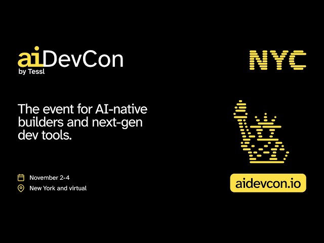 Join us in NYC for AI DevCon Fall 2026