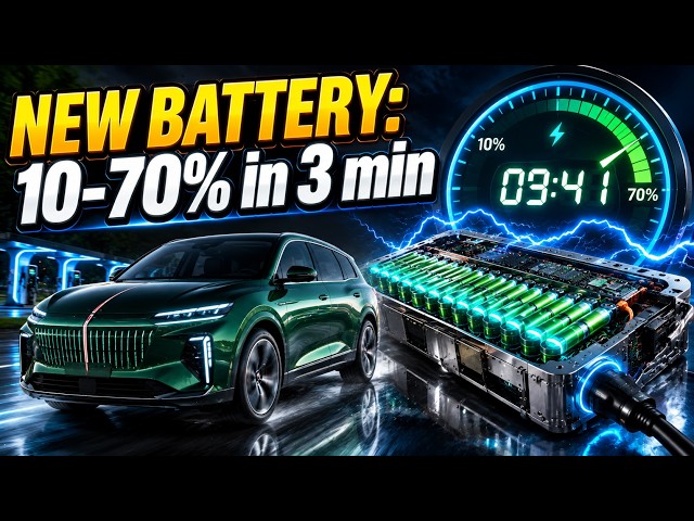 New EV battery charges 10-70% in 3 min 41 sec — faster than filling petrol