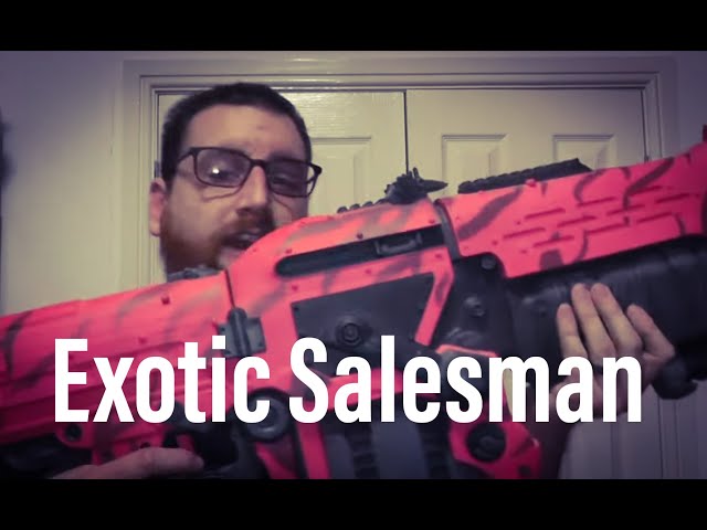 The EXOTIC Salesman - Relax by buying items obtained by questionable methods