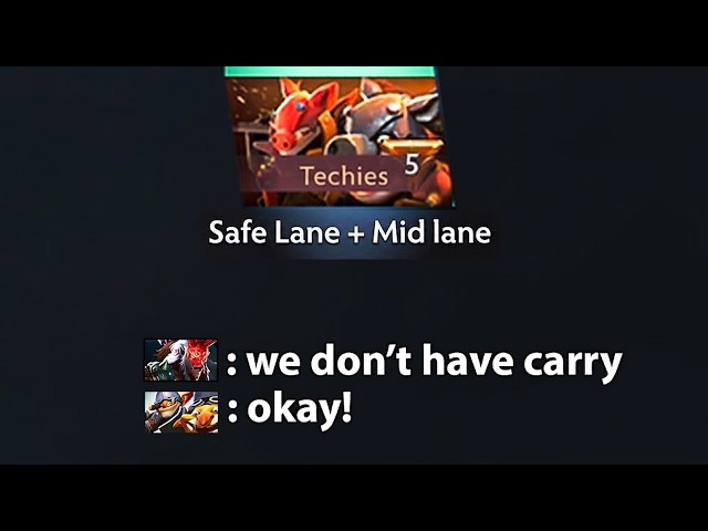 When Your Team Doesn’t Have a Proper Carry | Techies Official