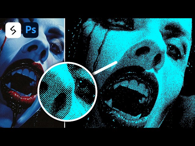 Halftone Dither Effect in PHOTOSHOP