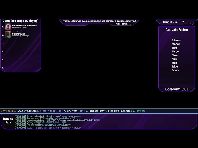 24/7 Virtual AI DJ 🎵 Chat Request Engine (!song) - Unreal Engine 5 & AI Music