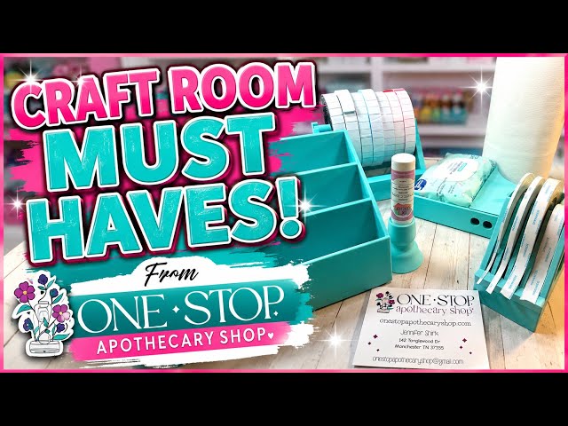 Craft Room Must Haves! 🩵 My Favorite Organization Finds from One Stop Apothecary Shop