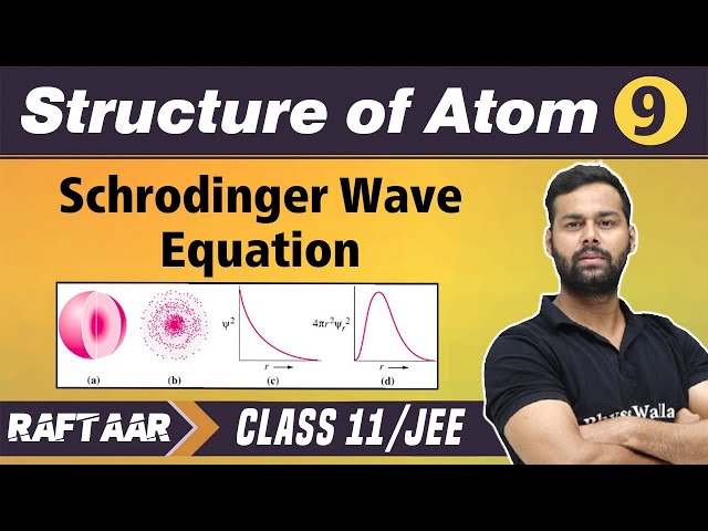 Structure Of Atom 09 | Schrodinger Wave Equation | Class11/JEE | RAFTAAR