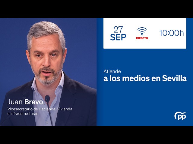 DIRECTO 🔵  Juan Bravo atiende a los medios de comunicación