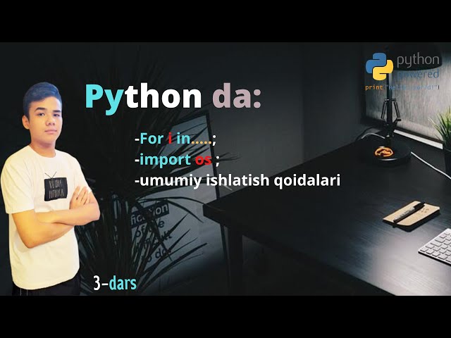 Python  dasturlash tilida FOR takrorlauvchi operatori!