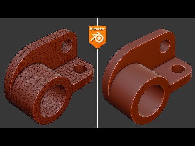 Blender Practice - Modeling a Mechanical Pivot Bracket