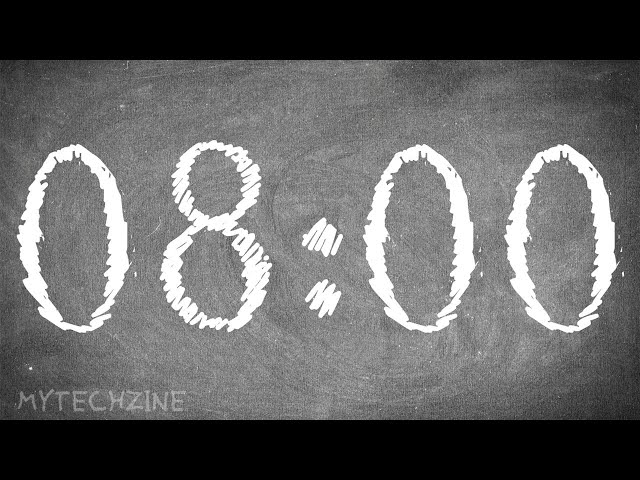 8 Minute Silent Timer ⏰ with Alarm 🔔