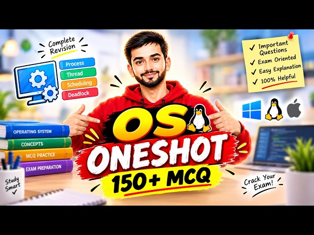 Operating System MCQs in One Shot | 150+ Questions | DSSSB | SSC | Railway | Banking