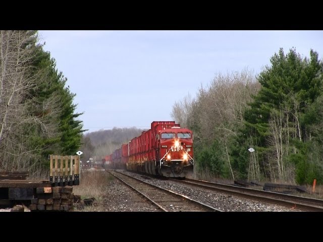 MONSTER WITH 3 DPU's!!  CP 8808 at Essa, Ontario