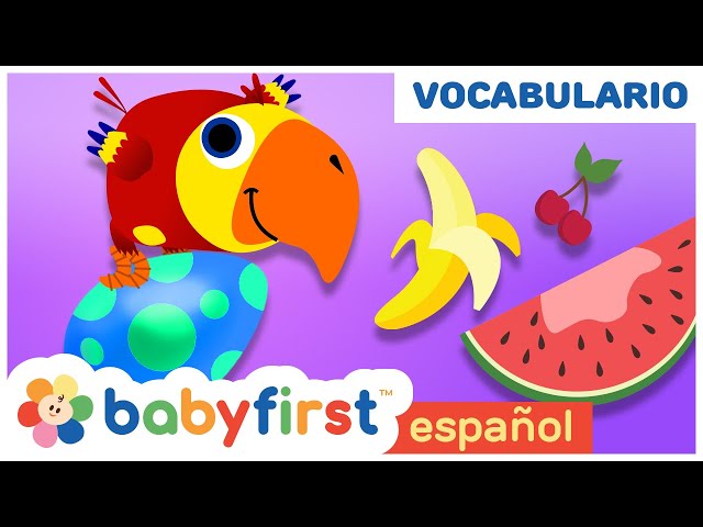🍊🍇🍉 APRENDE EL NOMBRE DE LAS FRUTAS CON HUEVOS SORPRESA | LARRY EL LORO | BABYFIRST ESPAÑOL