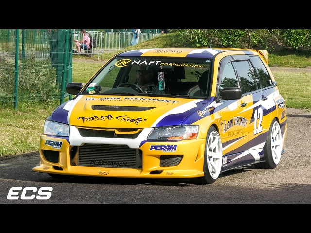 Modified Cars Leaving a Car Show - LOUD V8 Silvia, Novitec F8 N-Largo, LBWK Huracan, Supra Mk4