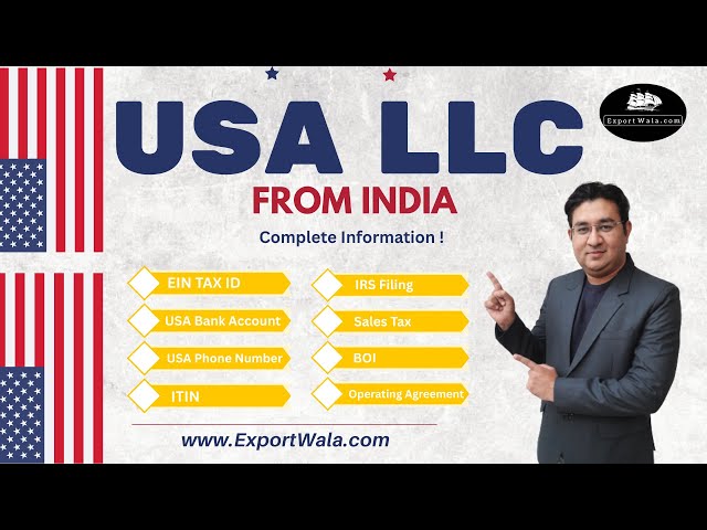 USA LLC Registration from India | Hindi | Ankit Sahu | Exportwala |