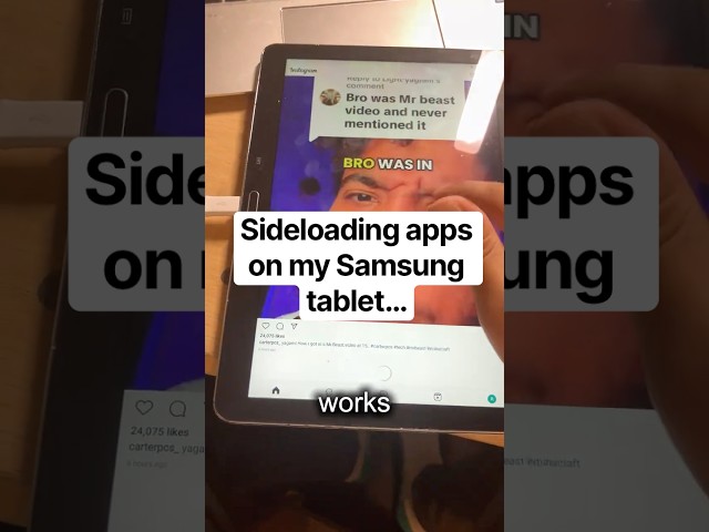 Sideloading apps on my Samsung tablet... #samsung #android
