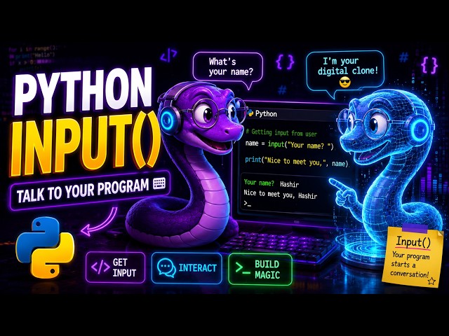 PYTHON INPUT() Explained! Get User Input in Python 🐍⌨️