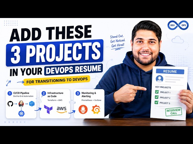 Add These Projects In Your DevOps Resume For Transition