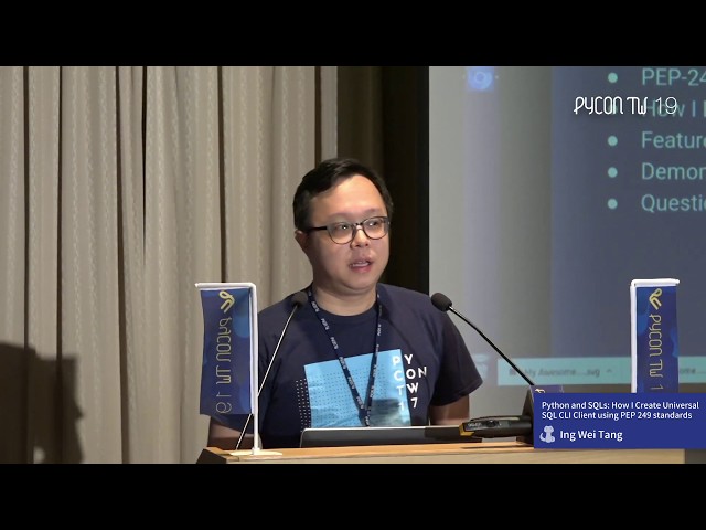 Python and SQLs: How I Create Universal SQL CLI Client using PEP 249 standards – PyCon Taiwan 2019