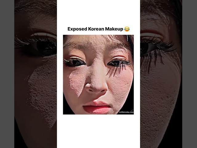 Real Korean Makeup look like this😂 #shorts #korean #koreanmakeup #makeup #brilliancebyrasa #fyp