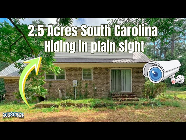 This South Carolina House w/2.5 Acres is hiding in plaint sight. $154k