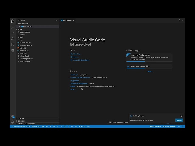 ESP-IDF VSCode Extension Tutorial #1: Basic Introduction and Usage