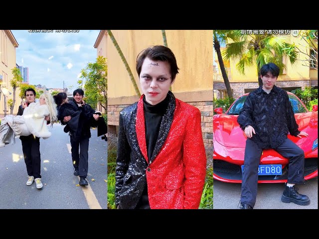 The clown's grudge with the angel #clown #couple #shorts