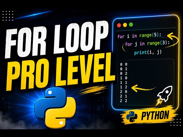 Advanced For Loop in Python 🔥 | Nested Loops, enumerate() & zip() Explained