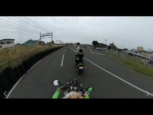 THETA S 360 video -Motorcycle riding practice_2
