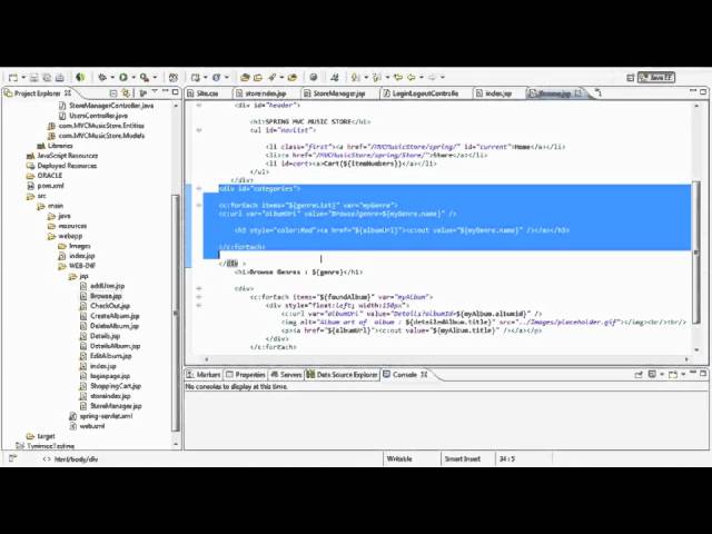 Java Spring - MVC Music Store -22-Final updates to Navigation and Site Design.m4v