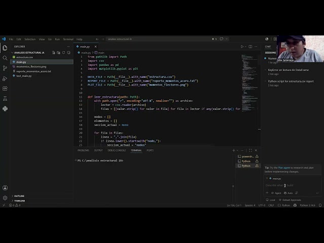 Proyecto de Análisis y Optimización Estructural - Vibe Coding con IA