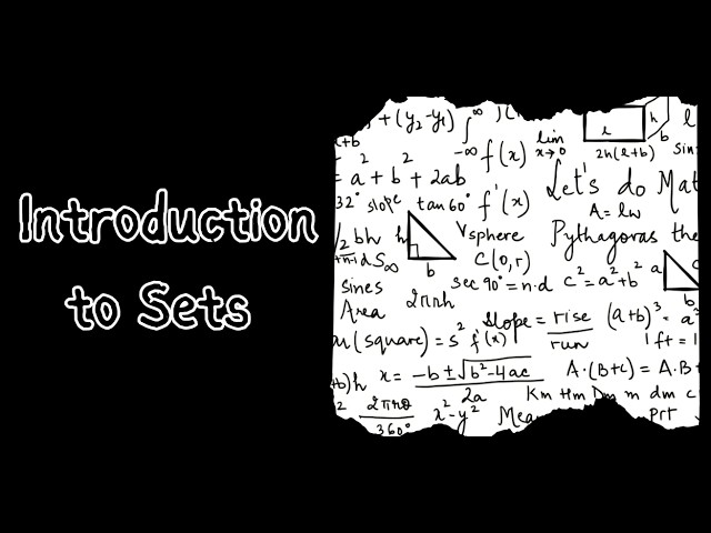 Give Me 5 Minutes, I’ll Introduce You to Sets... #sets #math11  #settheoryclass11 #education