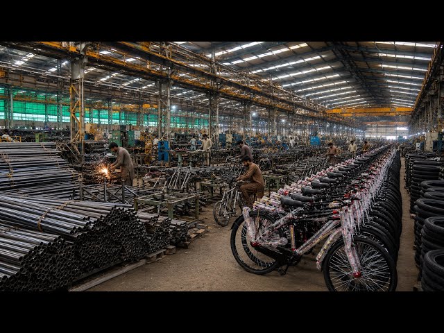 Complete Manufacturing Process Of BICYCLE In Pakistani Factory with Amazing Skills of Workmanship