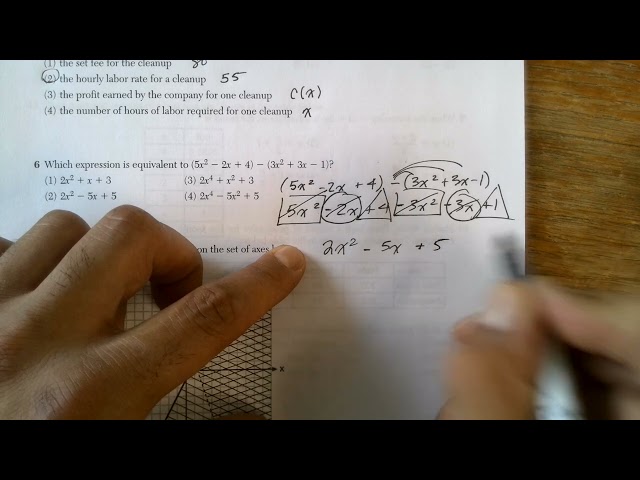 June Regents Prep January 2025 MC Q5-7