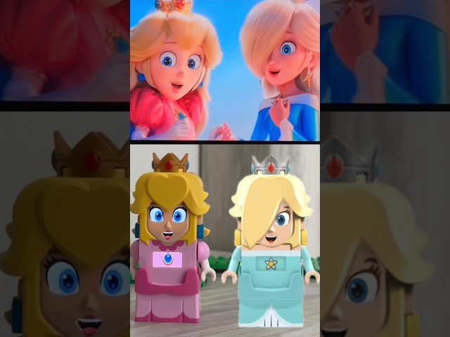 The Super Mario Galaxy Movie Ft. Peach and Rosalina (LEGO VS. Movie) #lego #nintendo #mario #shorts