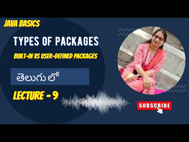 Types of Packages in Java | Built-in & User-Defined | Telugu Explanation