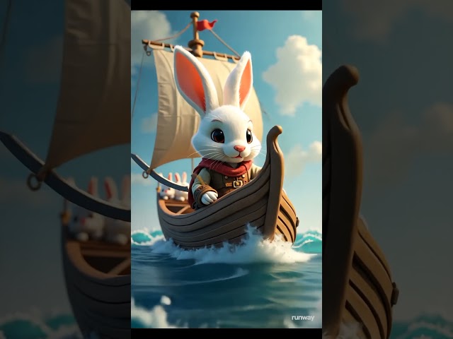 Rabbits Journey to Pirates of the Caribbeans Adventure  #aistorytelling  #cute #aiadventure