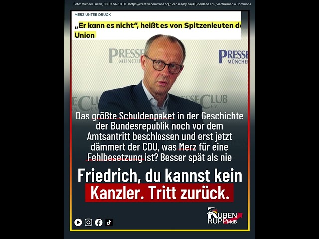 Merz sollte zurücktreten #shorts #shortsfeed #shortvideo #afd #politik #deutsch #foryou #fyp