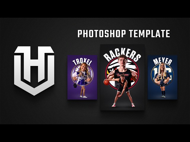 ARC Sports Photoshop Template | Senior Night Banner Tutorial & Walkthrough | HYPE U