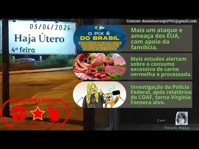 Haja Útero para as Notícias do dia 03/06/2026