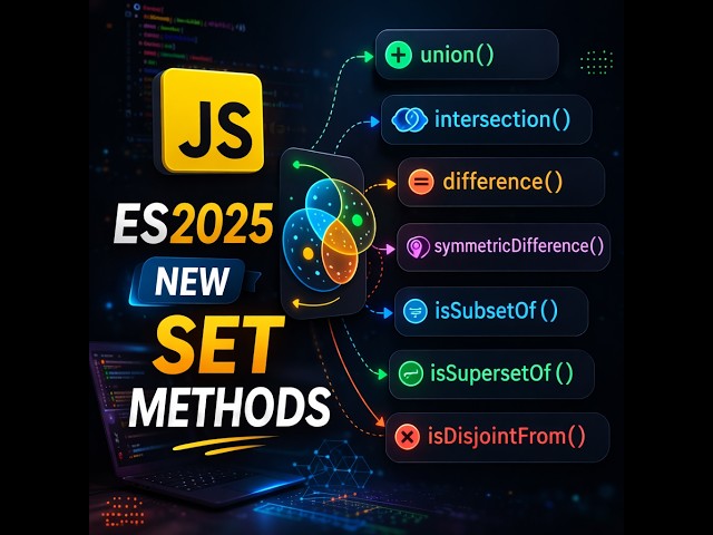 JavaScript ES2025 New Set Methods Explained | union(), intersection(), difference()
