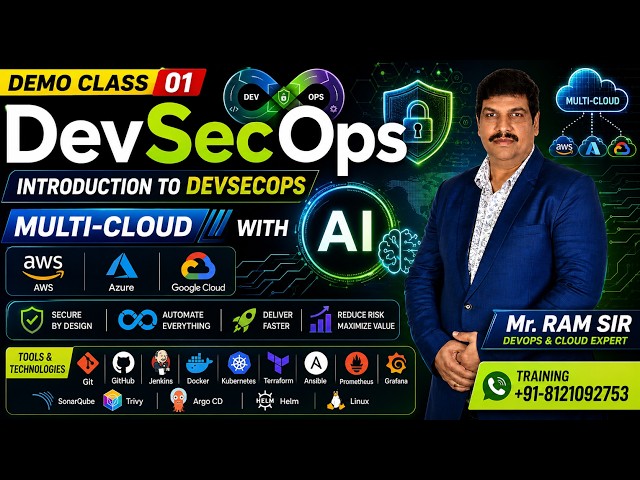 DevSecOps Demo Class 01 | Introduction to DevSecOps | Multi-Cloud with AI | Training +91-8121092753