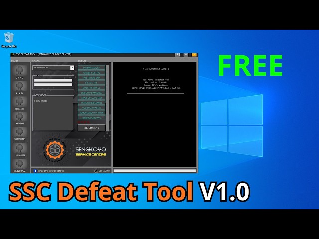 SSC Defeat Tool V1.0 Tutorial: One-Click Firmware Flashing & Security Repair