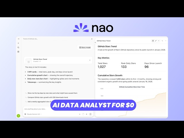 Nao: Free Open Source AI Data Analyst (Chat With Your Data)