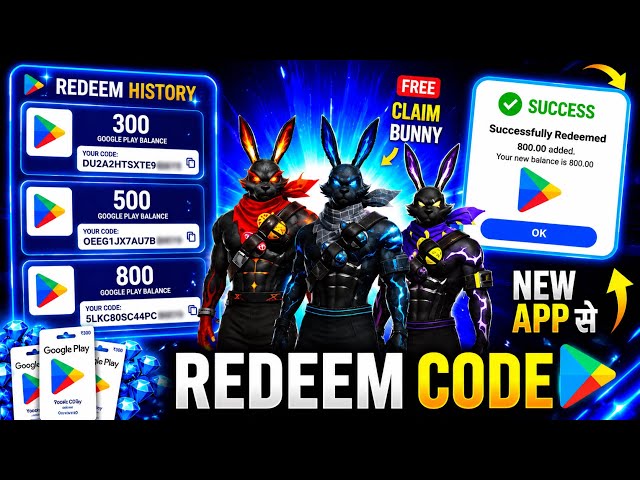 FREE REDEEM CODE INSTANT🔥| 800 REDEEM CODE FREE | HOW TO GET GOOGLE PLAY STORE REDEEM CODES FREE😎