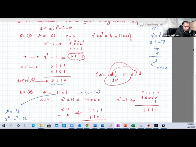 [7] Binary number Complement  - 2's complement of binary number - Binary numbers subtraction