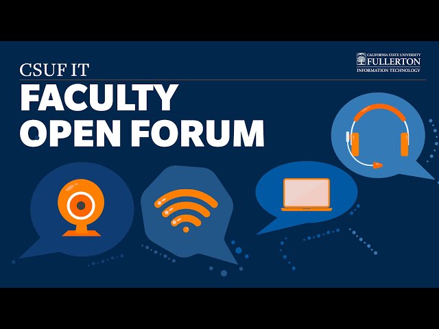 Faculty IT Open Forum